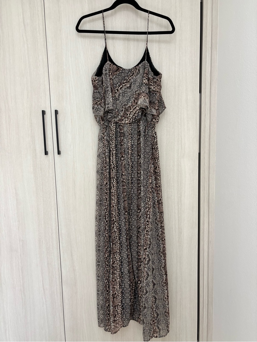 Snake Skin Patterned Maxi Dress - Picture 4 of 6